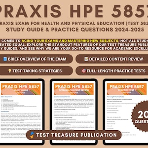 Praxis HPE 5857 Gesundheits- und Sportpädagogik Studienführer 2024-2025: Vertiefung der Anatomie, Sportpsychologie für die Lehrerprüfung