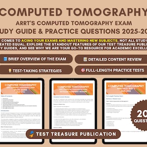 Guia de Estudos para o Exame de Tomografia Computadorizada 2025-2026: Testes Práticos e Revisão (Download Digital)