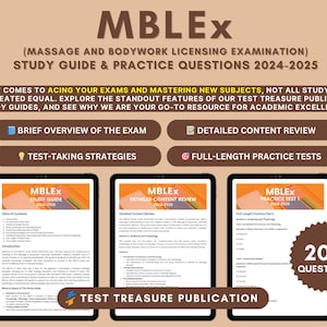 MBLEx Test Prep 2024-2025: Vertiefte Prüfung der Anatomie, Kinesiologie, Pathologie, Kundenbeurteilung & Übungstests für die Massage-Therapeut-Vorbereitung