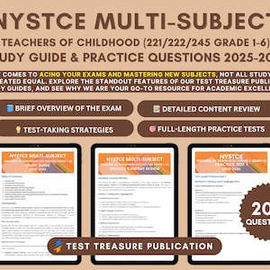 NYSTCE Teachers of Childhood Study Guide 2025-2026: Practice Tests, Grades 1-6