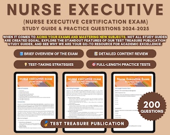 Nurse Executive Exam Study Guide 2024-2025: ANCC Certification with In-Depth Content Review and Practice Tests for Nurse Executive Exam Prep