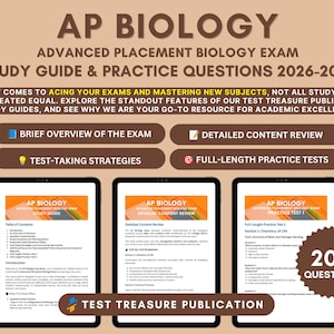 AP Biology Exam Prep 2026-2027 – Study Guide + Practice Tests (PDF)