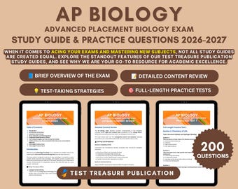 AP Biology Exam Prep 2026-2027 – Study Guide + Practice Tests (PDF)