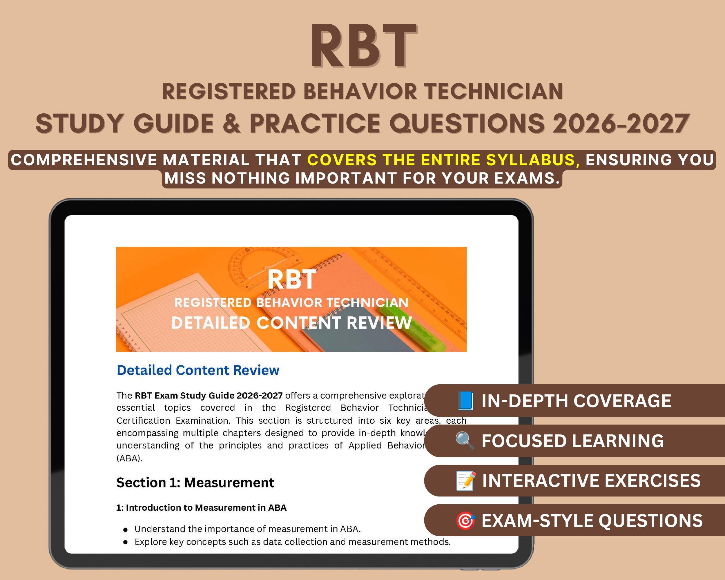 Examination Rvt Study Guide Amazon RBT Exam Study Guide 2026-2027: Registered Behavior Technician ...