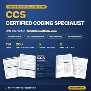 CCS Exam Prep 2026–2027 – Complete Coding Specialist Study Guide (Digital Download)
