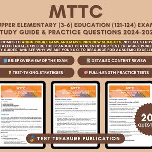 MTTC obere Elementar (3-6) Studienführer 2024-2025: Detaillierte Inhalt Prüfung und Übungstests für die Städtische Lehrer-Zertifizierung