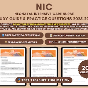 Guide d'étude de l'examen d'infirmière NIC 2025-2026 : tests pratiques et examen du contenu (téléchargement numérique)
