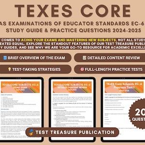 TExES Kernfächer EC-6 Prüfungsleitfaden 2024-2025: Vertiefte Inhaltsüberprüfung, Übungstests und Prüfungskonzepte für angehende Lehrer in Texas