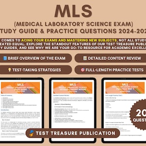 MLS Examstullführer 2024-2025: Zertifizierungsvorbereitung für die Medizintechnik mit detaillierter Inhaltsüberprüfung und ausführlichen Übungstests