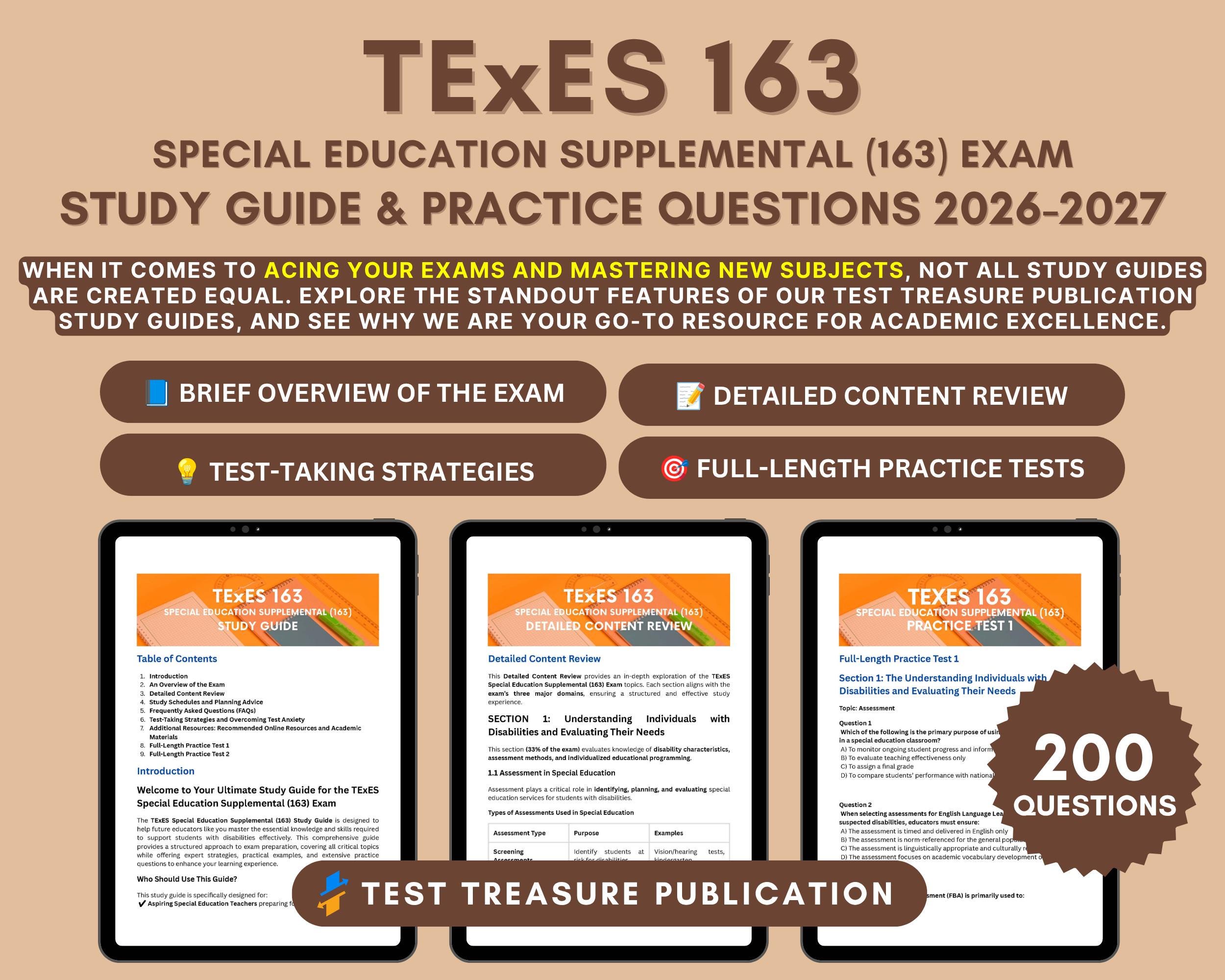 TExES Special Education (163) Study Guide: Practice Tests & Content Review
