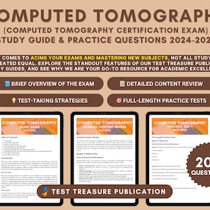 Guida allo studio della tomografia computerizzata 2024-2025: revisione approfondita, test pratici e strategie d'esame per l'esame TC / risorse per tecnici radiologici