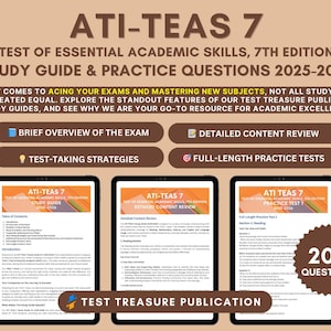 ATI TEAS 7 Study Guide 2025-2026: Practice Tests (PDF Download)