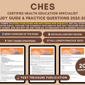 CHES Exam Study Guide 2025-2026: Practice Tests & Content Review