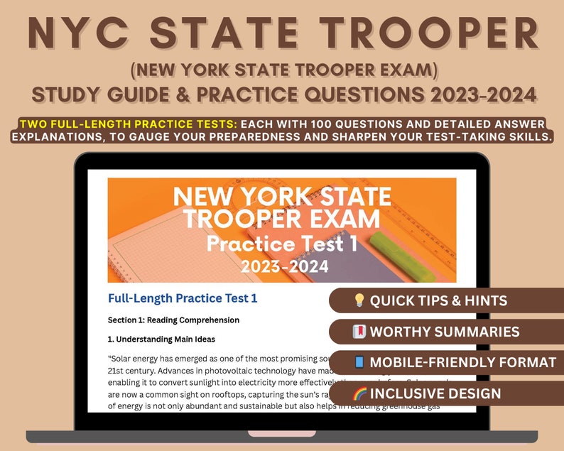 New York State Trooper Exam Prep 20232024 Indepth Content Review