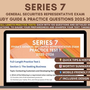 Series 7 Exam Prep Book 2025-2026: FINRA Study Guide & Practice Tests ...