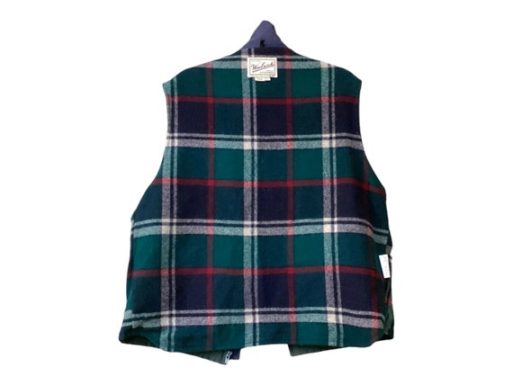 Woolrich Cotton Vest Wool Nylon Tartan Plaid Lini… - image 7