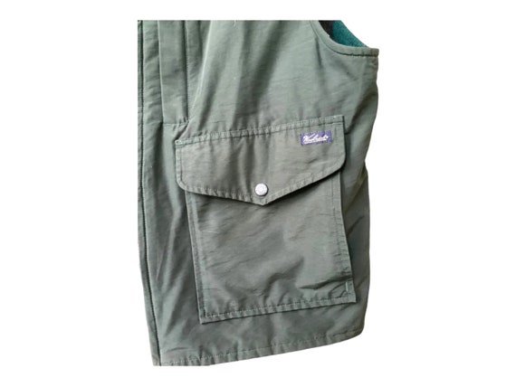 Woolrich Cotton Vest Wool Nylon Tartan Plaid Lini… - image 3