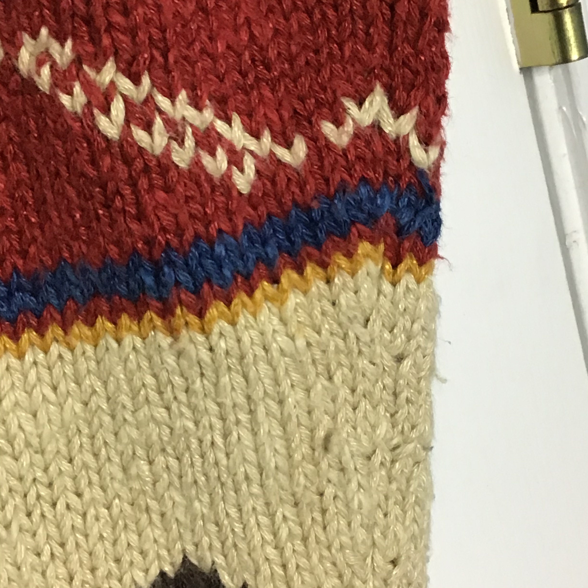 Vintage Lauren Ralph Lauren Hand Knit Linen Cotton Geometric | Etsy