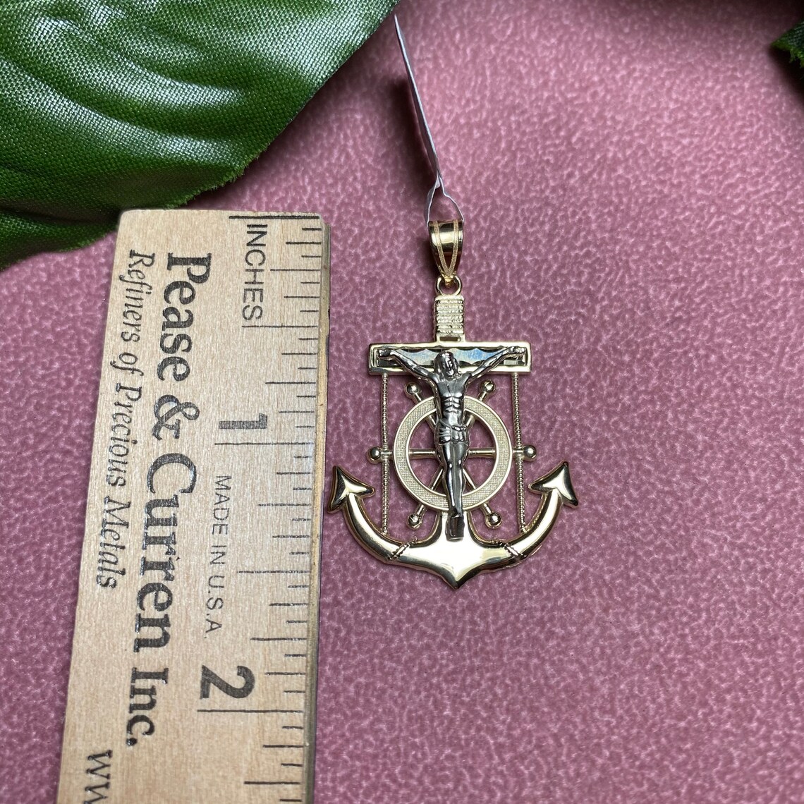 Gold Anchor/Mariners Cross/Crucifix 10kt TwoTone 3.31 gr. Etsy