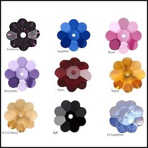Swarovski 3700 Margarita Flower Beads 8mm, Packs of 10