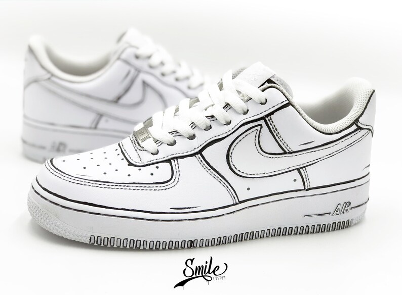Nike Air Force 1 Dibujos animados personalizados | Etsy España