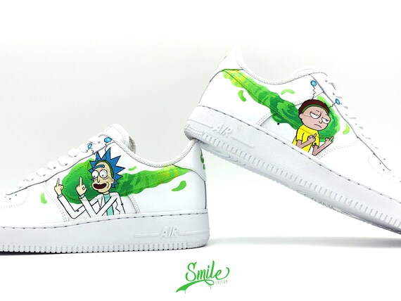 af1 custom rick and morty