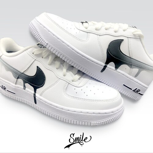 custom air force 1 red drip