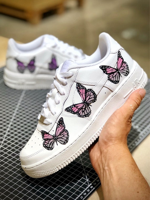 Nike Air Force 1 Custom Papillon | Etsy France