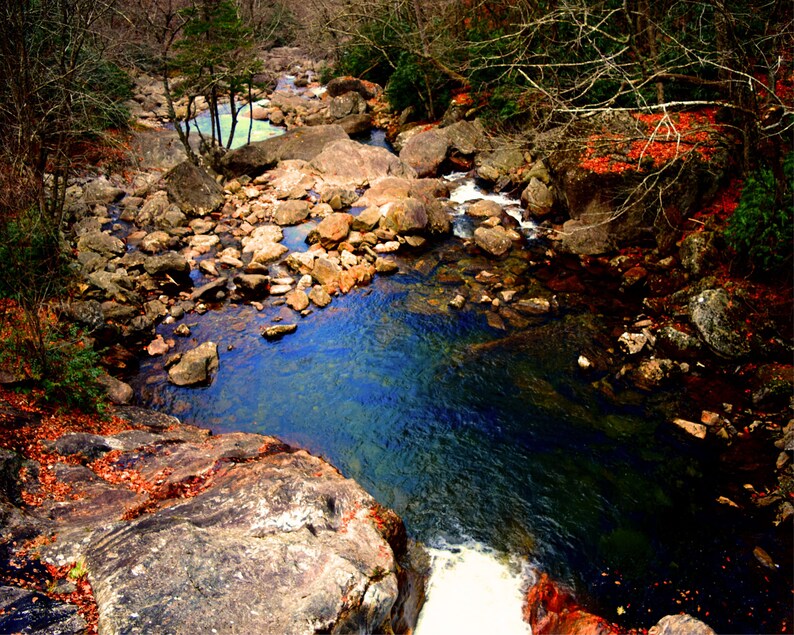 Affordable Pricing Amazing Quality Free Shipping! Beautiful Little Pond From Above in Fall ADVPhotographyCo