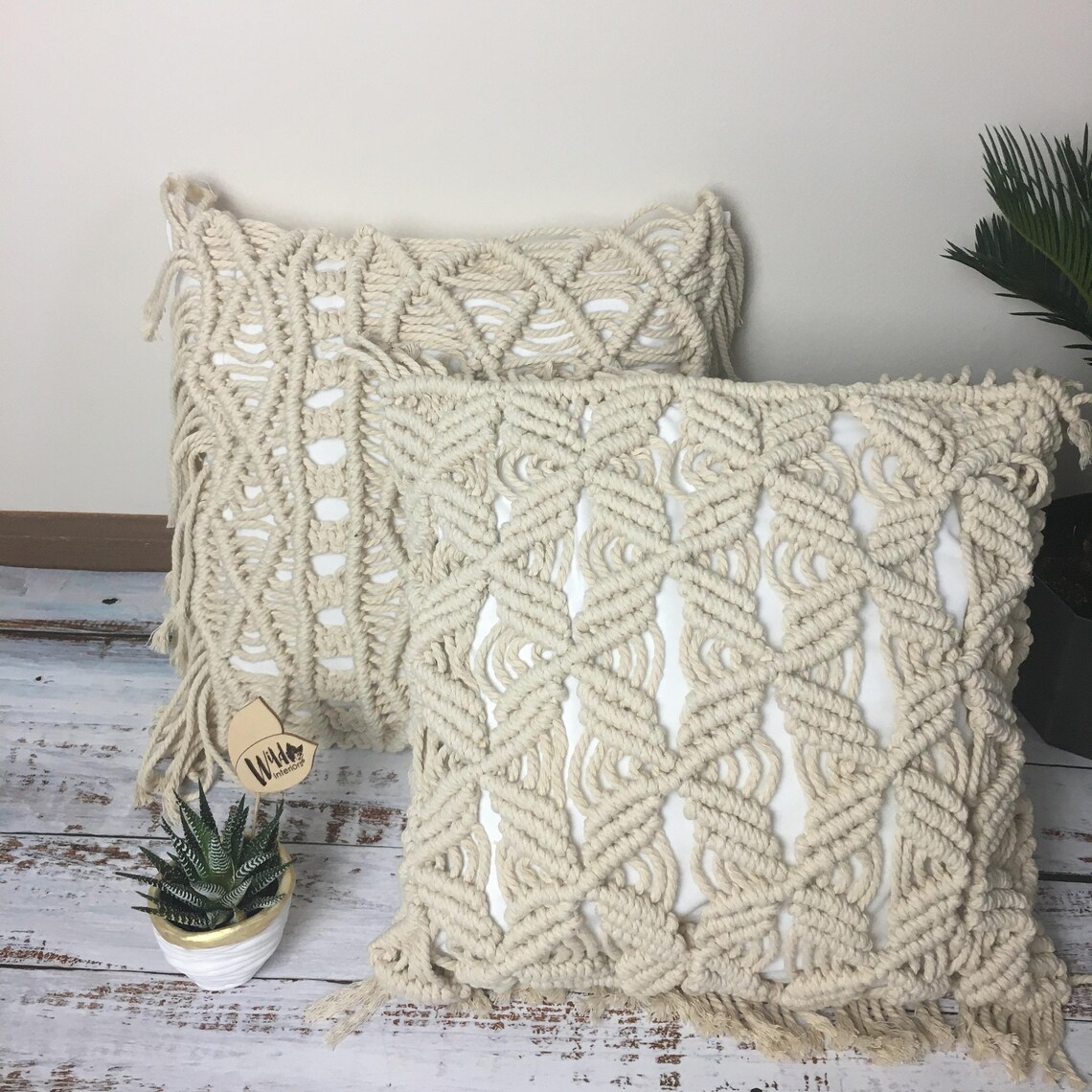 DIY Macrame Pillow Pattern INSTANT DOWNLOAD Etsy