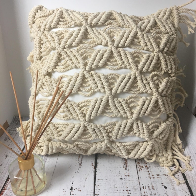 Macrame Pillow Case Pattern for Beginners, Crochet Pilow Case, Crochet