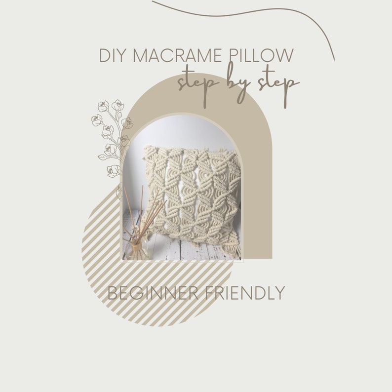 DIY Macrame Pillow Pattern INSTANT DOWNLOAD Etsy