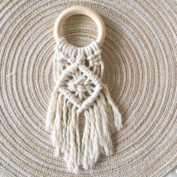Macrame shop napkin rings
