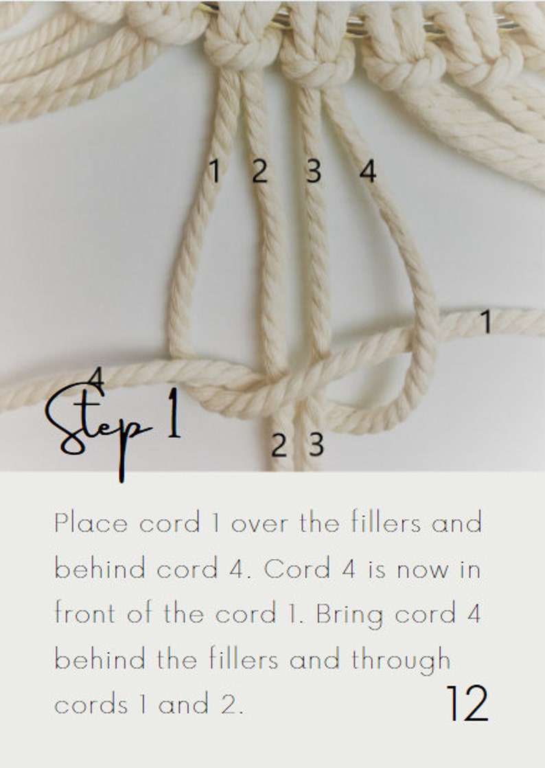 DIY Macrame Pillow Pattern INSTANT DOWNLOAD Etsy