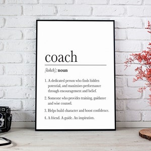 Coach Gift, Teacher Gift, Retirement Gift, Thank You Coach, Gift for Boss, Digital Download Gift