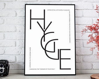 Hygge Sign Print, Hygge Decor, Hygge Definition, Scandi Poster *INSTANT DOWNLOAD*