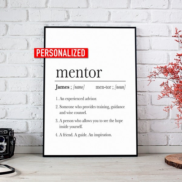 Personalized Mentor Gift, Teacher Gift, Retirement Gift, Thank You Mentor, Gift for Boss