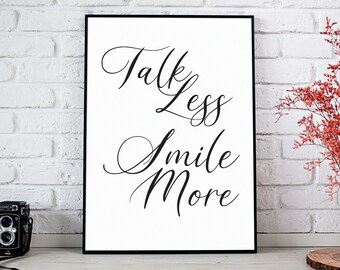 Póster de Hamilton, musical de Hamilton, lámina de Hamilton, habla menos, sonríe más, arte mural con letras de canciones, lámina con letras de canciones *DESCARGA INSTANTÁNEA*