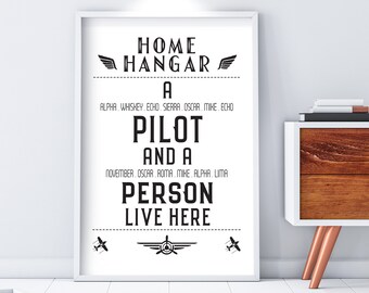 Aviation Print Gift, Airline Pilot Wall Art, Airplane Poster, New Pilot Poster, Pilot Graduation Printable, Plane Quotes, Digital Download