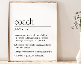 Coach Gift Teacher Gift Retirement Gift Thank You Coach - Etsy