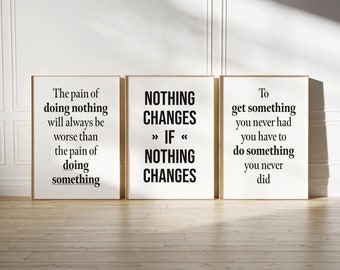 Motivational Quote Prints: Teamwork Office Decor (Digital Download)