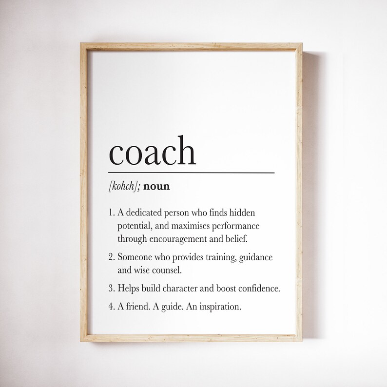 Coach Gift Teacher Gift Retirement Gift Thank You Coach Etsy