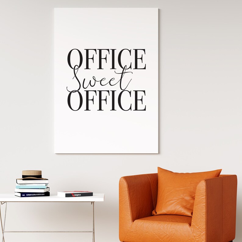 Office Sweet Office Office Wall Art Office Prints Home Etsy