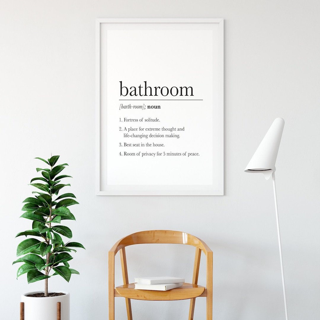 Funny Bathroom Signs, Funny Bathroom Art, Bathroom Wall Decor, Bathroom ...