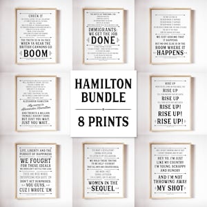 Hamilton Poster, Hamilton Musical, Alexander Hamilton, Hamilton Print, Musical Theatre, Hamilton Gifts, Hamilton Wall Art