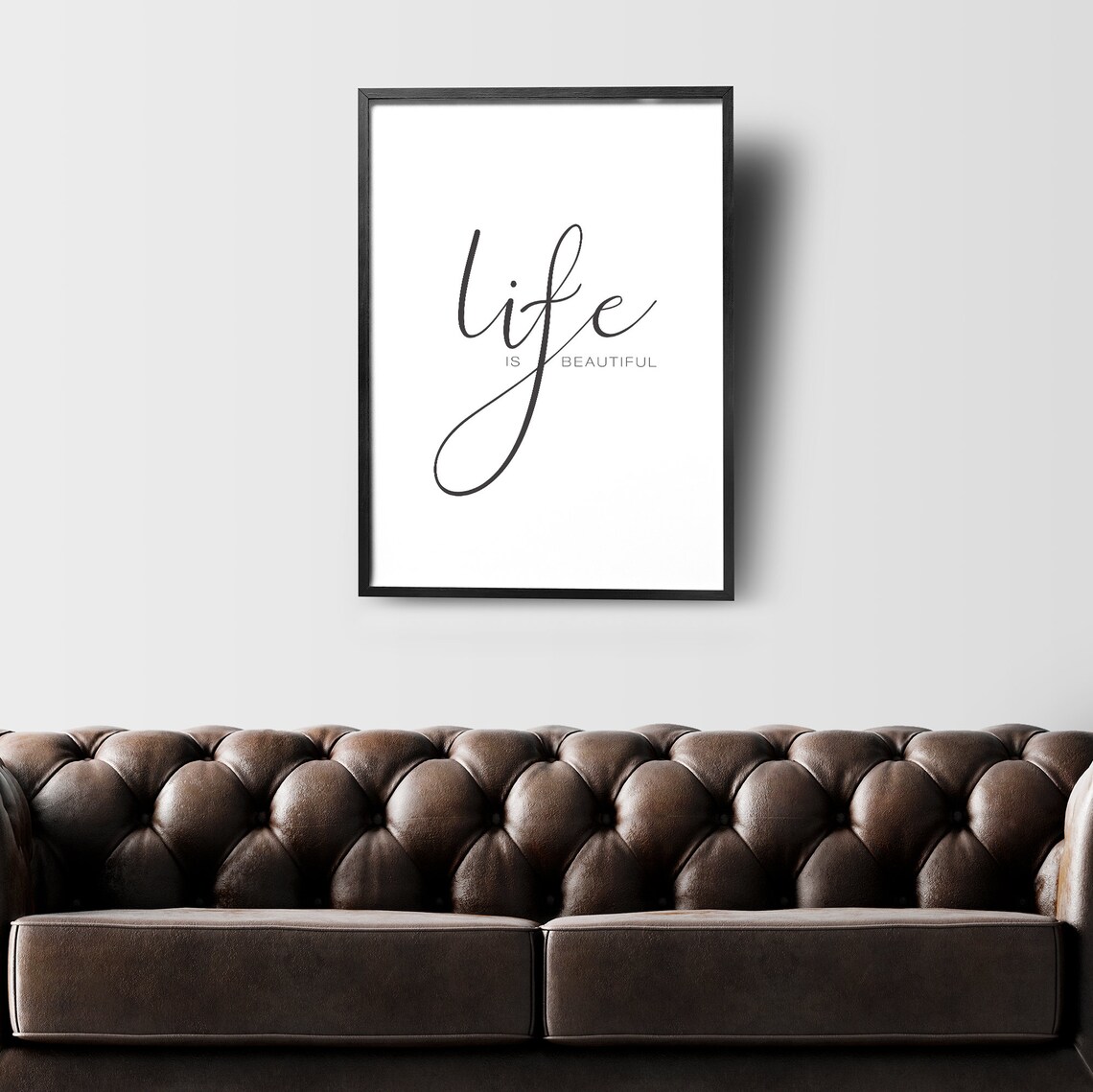 Life is Beautiful Print Fashion Printableprintable Wall Art Etsy