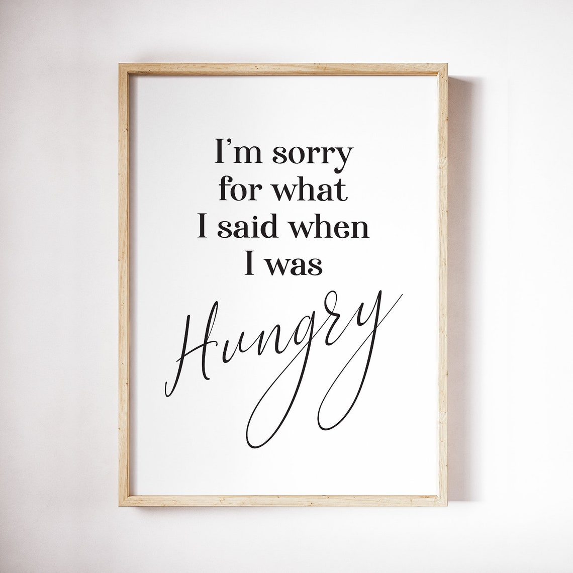 Kitchen Wall Decor Funny Kitchen Quote Wall Art Funny Gift Etsy