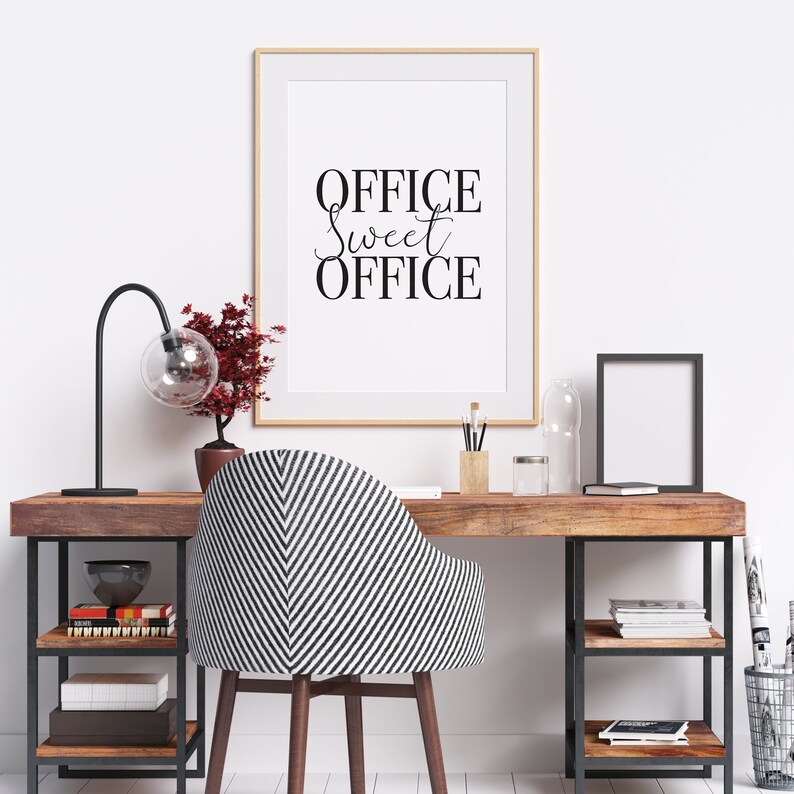 Office Sweet Office Office Wall Art Office Prints Home Etsy