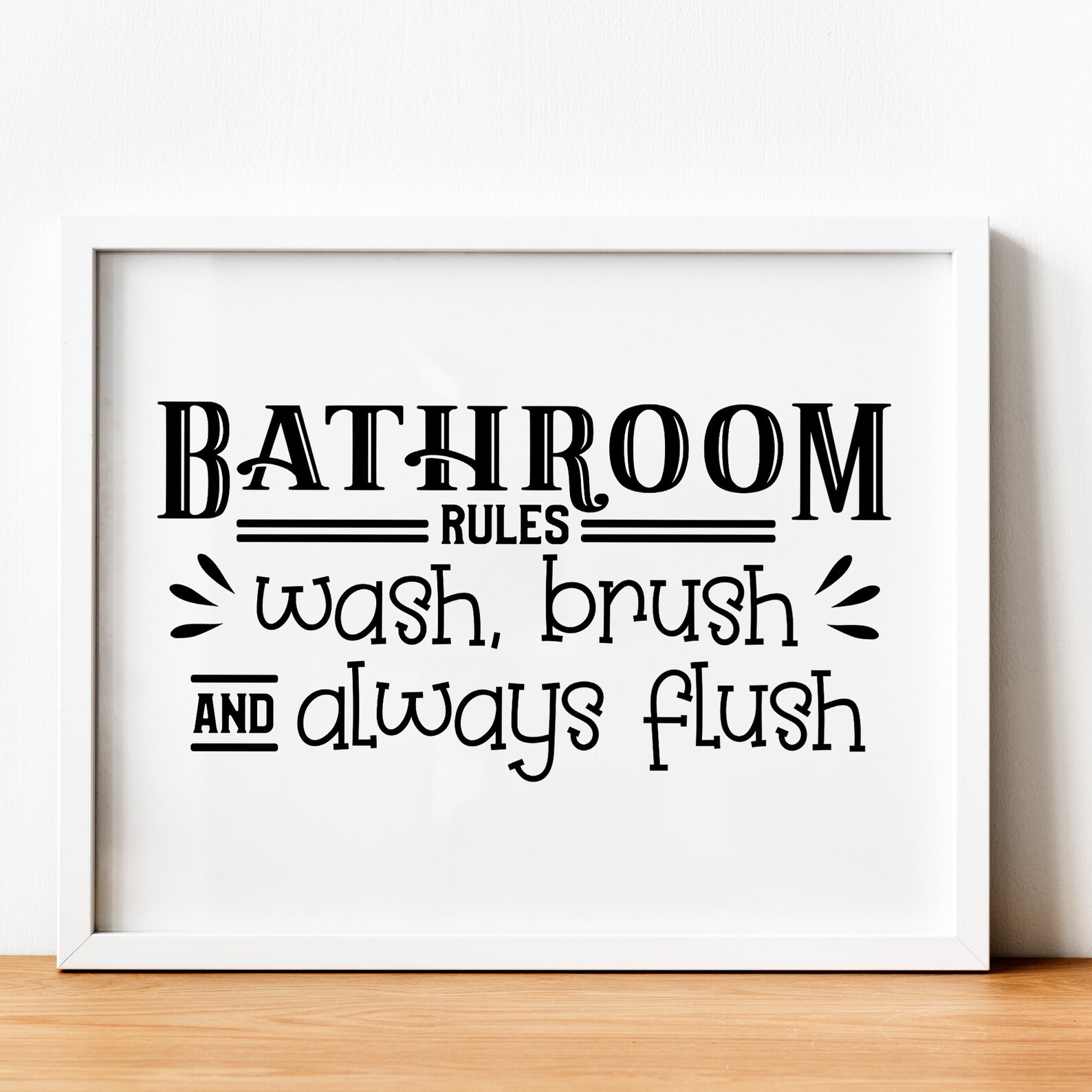 Bathroom Rules Bathroom Decor Bathroom Sign Wash Your Etsy Australia