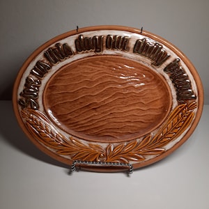 Give Us This Day Our Daily Bread Ceramic Plate